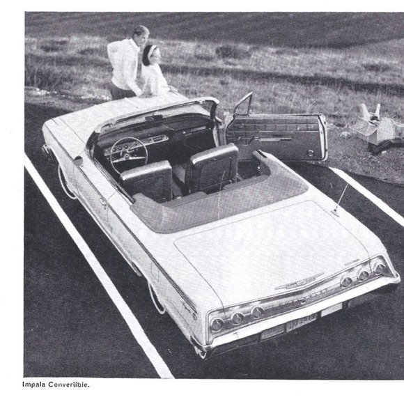 Jet Smooth Chevrolet Impala Convertible Car Auto 1960s Vintage Print Ad 9 inch - Picture 2 of 2